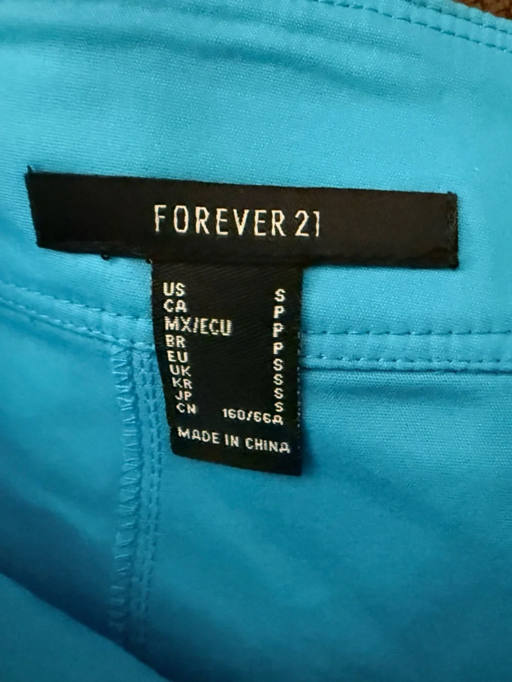 Forever 21 Bright Blue Mini Skirt.  Size S
